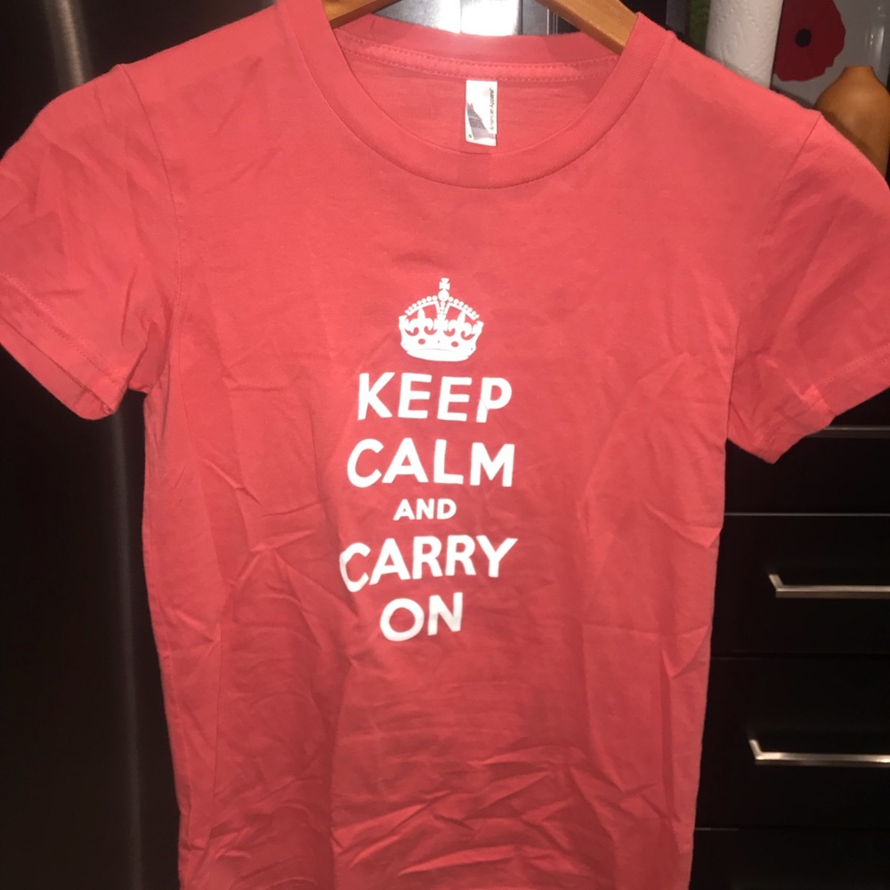 Red “Keep Calm and Carry On” Shirt